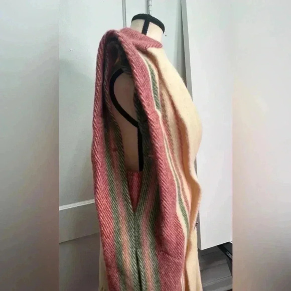 Lillunn Design Of Norway Berger Plaid Pure Wool Convertible Coat Sz L - Picture 5 of 16